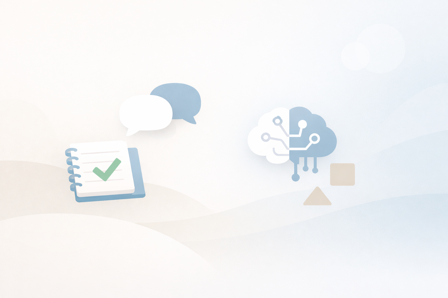 Minimal abstract illustration representing Japanese language learning and AI assistance